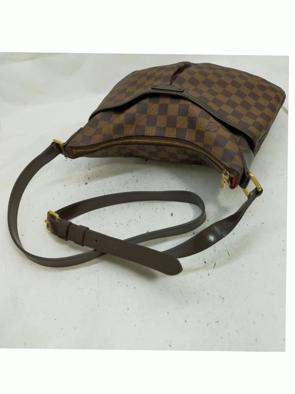 Authentic Louis Vuitton Bloomsbury PM Damier Ebene Crossbody Bag Brown - Picture 4 of 9
